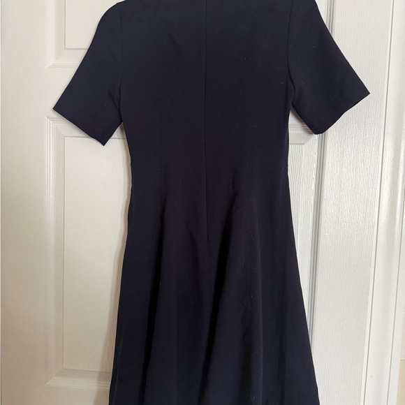 NWT Banana Republic Navy Blue Fit and Flare Dress - Picture 5 of 5